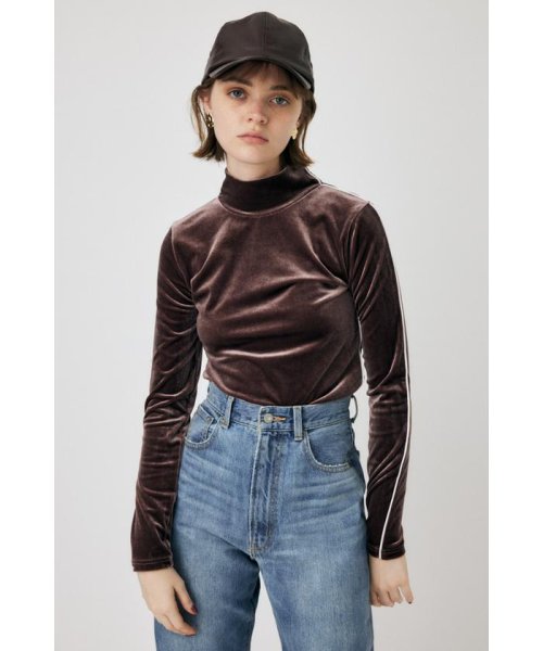 moussy(マウジー)/HIGH NECK VELOUR トップス/img21