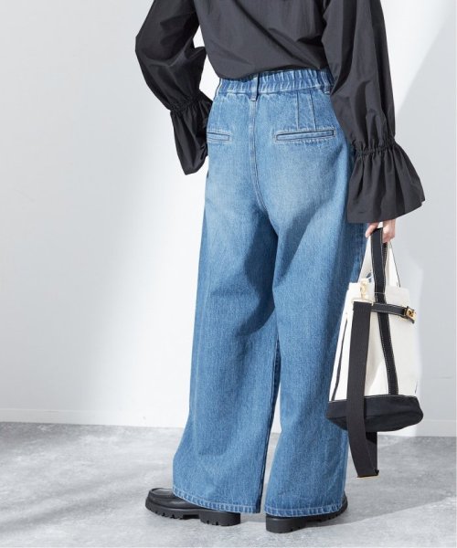 アンティークデニム ギャザータックパンツ 身長