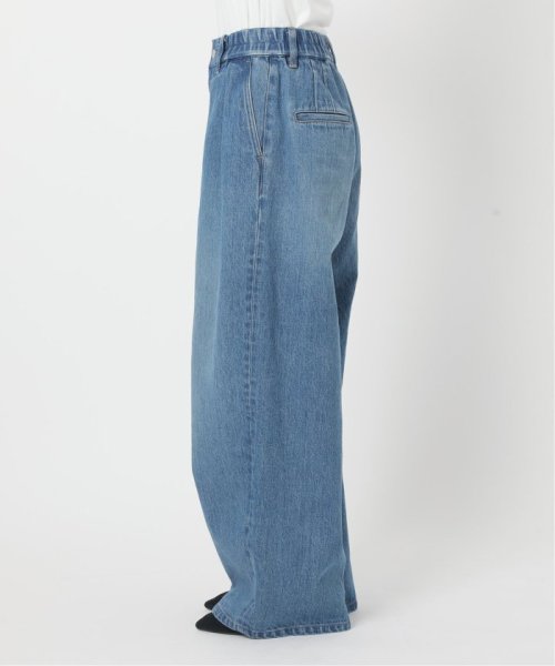 アンティークデニム ギャザータックパンツ 身長