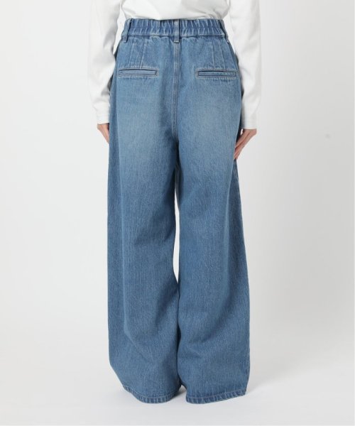 アンティークデニム ギャザータックパンツ 身長