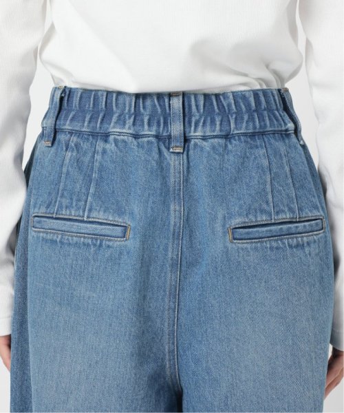 アンティークデニム ギャザータックパンツ 身長