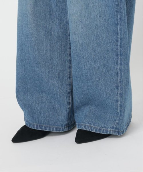 アンティークデニム ギャザータックパンツ 身長