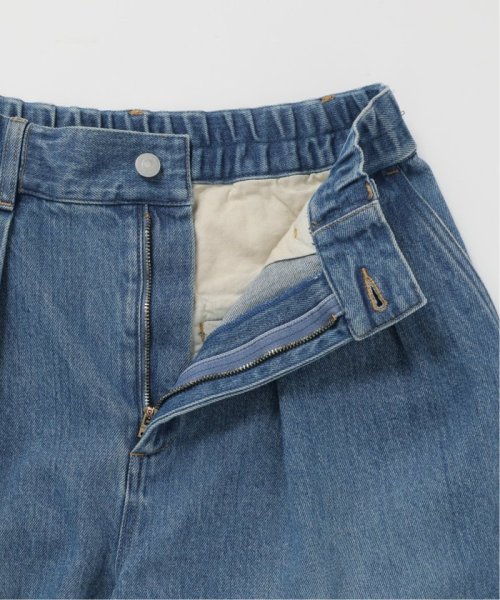 アンティークデニム ギャザータックパンツ 身長