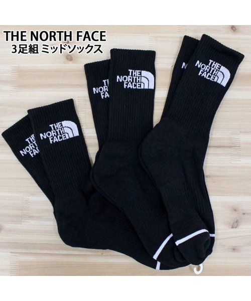 TopIsm(トップイズム)/THE NORTH FACE ザ ノースフェイス 靴下 3枚セット ミッドソックス ホワイトレーベル韓国限定ライン メンズ レディース ブランド/img12