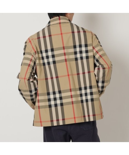 バーバリー ジャケット コーチジャケット ベージュ メンズ BURBERRY 8070347 A7028 BURBERRY バーバリー ジャケット コーチジャケット ベージュ メンズ 約73