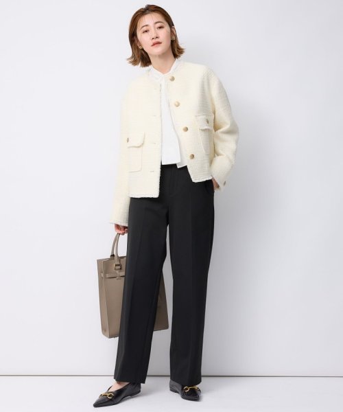 GIOLICA カラーミックスツイード ジャケット #075 #002 #305 #310 カラーミックスツイード モノトーンミックス レッドミックス ホワイト