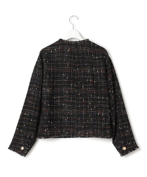 GIOLICA カラーミックスツイード ジャケット #075 #002 #305 #310 カラーミックスツイード モノトーンミックス レッドミックス ホワイト