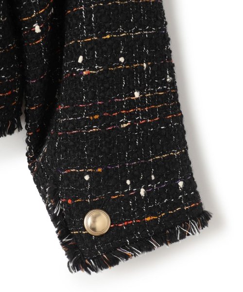 GIOLICA カラーミックスツイード ジャケット #075 #002 #305 #310 カラーミックスツイード モノトーンミックス レッドミックス ホワイト