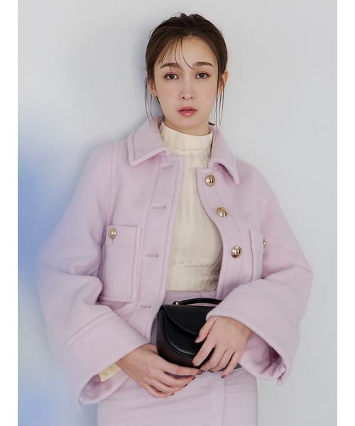 ミドルジャケットコート 予めご了承ください