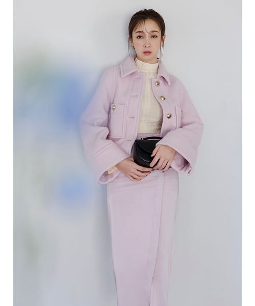 ミドルジャケットコート 予めご了承ください