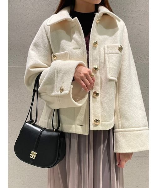 ミドルジャケットコート 予めご了承ください