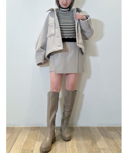 ミドルジャケットコート 予めご了承ください