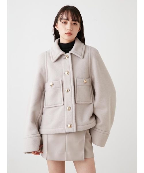 ミドルジャケットコート 予めご了承ください