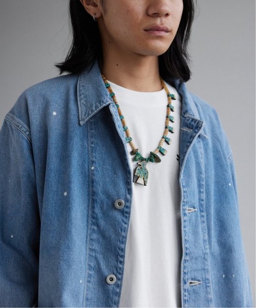 デニム カバーオール ブリーチ加工で雰囲気のある仕上がりとなっています 予めご了承ください