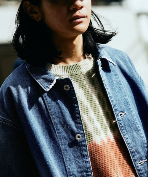 デニム カバーオール ブリーチ加工で雰囲気のある仕上がりとなっています 予めご了承ください