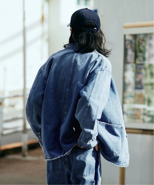 デニム カバーオール ブリーチ加工で雰囲気のある仕上がりとなっています 予めご了承ください