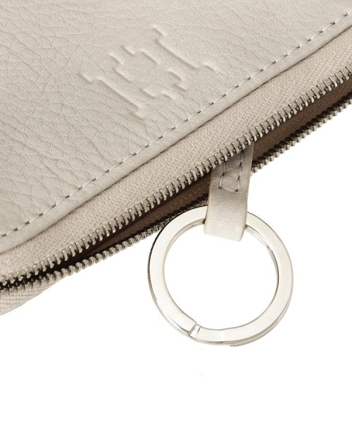 【アクセサリー】ポーチ（キーリング付き） レザー コンパクト カードケース キーケース 本革 キーリング付き