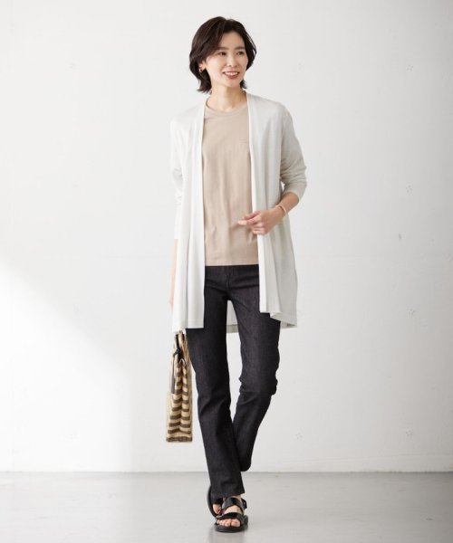 J.PRESS LADIES（LARGE SIZE）(J．プレス　レディス（大きいサイズ）)/【洗える】BASIC STRETCH DENIM スキニー パンツ/img15