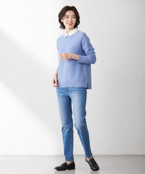 J.PRESS LADIES（LARGE SIZE）(J．プレス　レディス（大きいサイズ）)/【洗える】BASIC STRETCH DENIM スキニー パンツ/img38