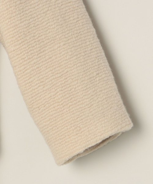 quaranciel: フラッフィー ビッグカラー ロング コート quaranciel フラッフィー ONE SIZE