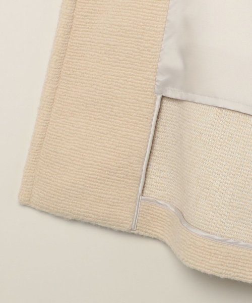 quaranciel: フラッフィー ビッグカラー ロング コート quaranciel フラッフィー ONE SIZE