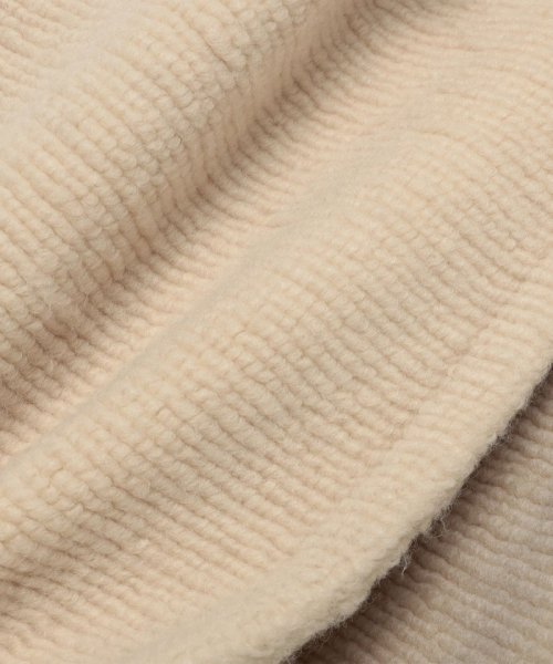 quaranciel: フラッフィー ビッグカラー ロング コート quaranciel フラッフィー ONE SIZE