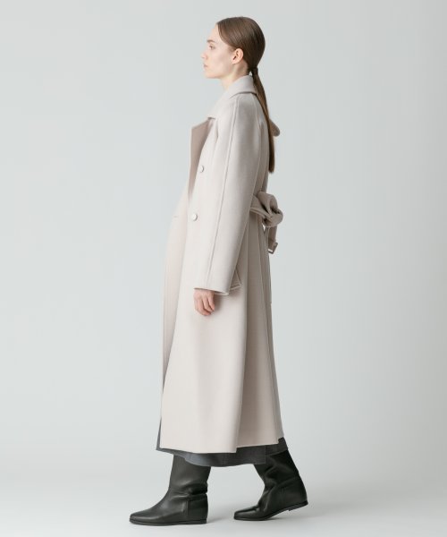 スプリットラグランロングコート 