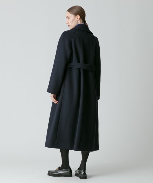 スプリットラグランロングコート 