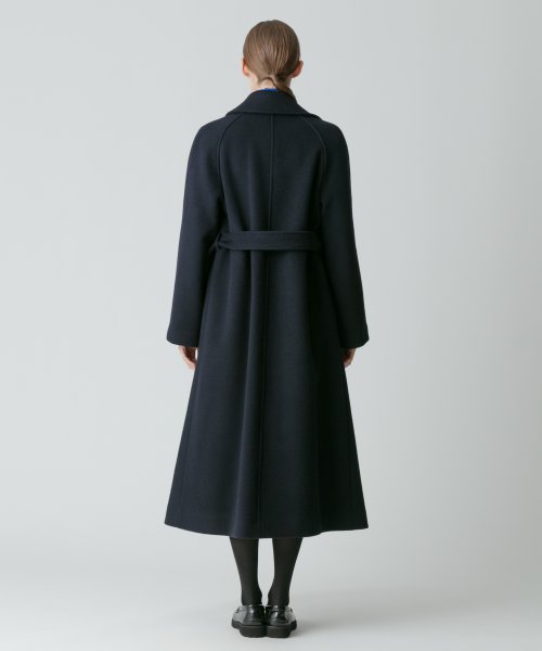 スプリットラグランロングコート 