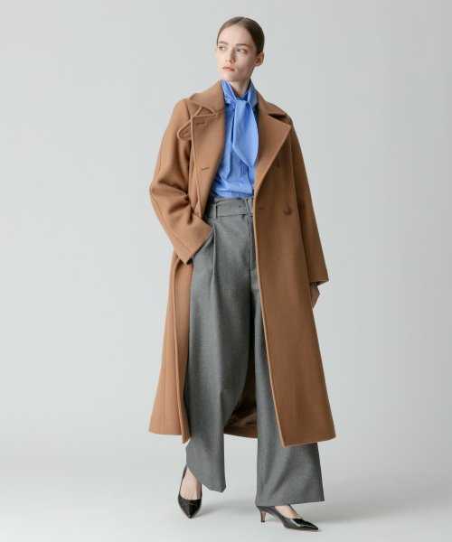 スプリットラグランロングコート 