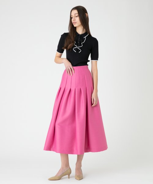 【LOULOU WILLOUGHBY】ジップアップタックスカート 【洗える】ウスカルデニム スカート KUE2635586185(20196円)