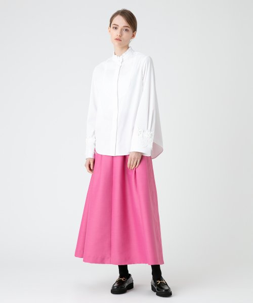 【LOULOU WILLOUGHBY】ジップアップタックスカート 【洗える】ウスカルデニム スカート KUE2635586185(20196円)