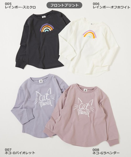 devirock(デビロック)/デビラボ ガールズ プリント長袖Tシャツ 子供服 キッズ 女の子 トップス 長袖Tシャツ ロンT 綿100% 吸汗/img02