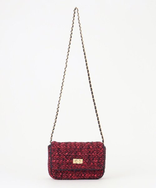 GIOLICAツイード チェーンショルダーバッグ 品番 BO3DSA0207