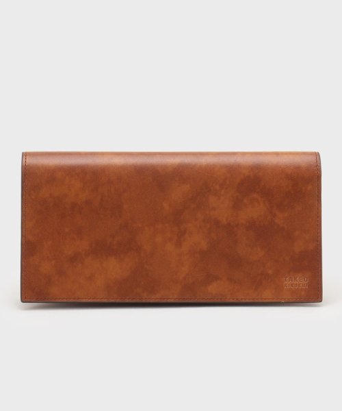 マーブルレザー 2つ折り長財布 