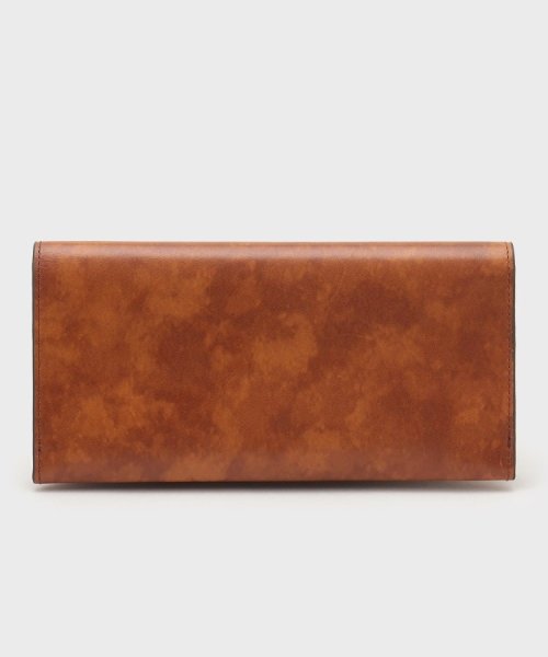 マーブルレザー 2つ折り長財布 