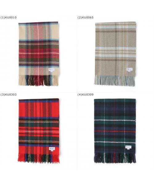 ◆ジョンストンズ カシミヤ 大判 ストール wa56 チェック柄 カシミヤ 大判 ストール