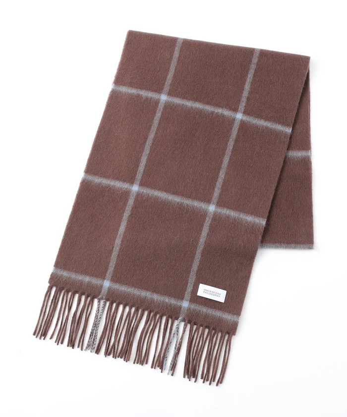 LOCALLY ウール チェック マフラー ウールチェックマフラー【手洗い可】（ストール・マフラー） | grove