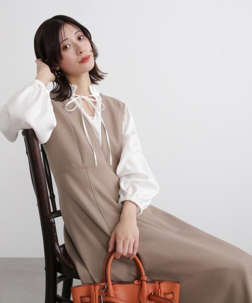 N Natural Beauty Basic(エヌナチュラルビューティベーシック)/パネル切替フレアジャンパースカート《S Size Line》 24SS/img47