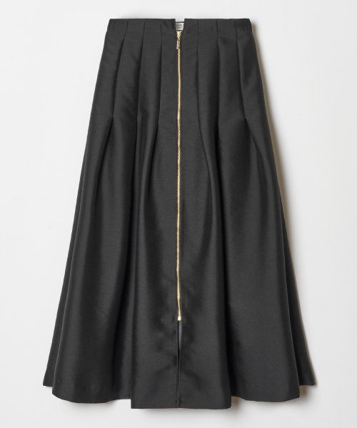 【LOULOU WILLOUGHBY】ジップアップタックスカート 【洗える】ウスカルデニム スカート KUE2635586185(20196円)