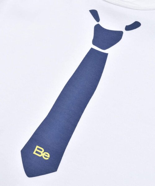 BeBe(ベベ)/ネクタイプリントTシャツ+ボーダーパンツセット(80~90cm)/img04
