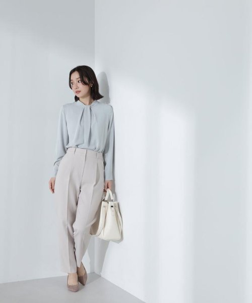 NATURAL BEAUTY BASIC(ナチュラルビューティーベーシック)/タックボウラインブラウス　24SS/img30