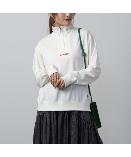 MAC HOUSE(women)(マックハウス（レディース）)/Dickies ディッキーズ ミニ裏毛ハーフジップトレーナー 4182－8931/img02