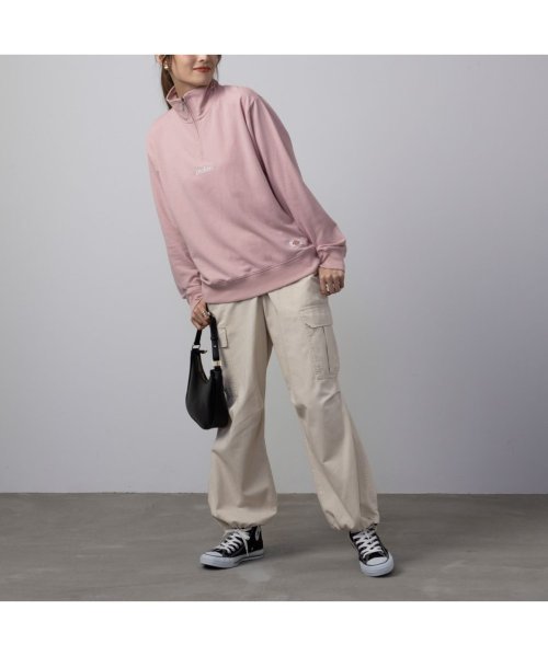 MAC HOUSE(women)(マックハウス（レディース）)/Dickies ディッキーズ ミニ裏毛ハーフジップトレーナー 4182－8931/img04