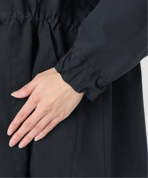 コットンナイロンタッサーオーバーコート ネイビー イエロー