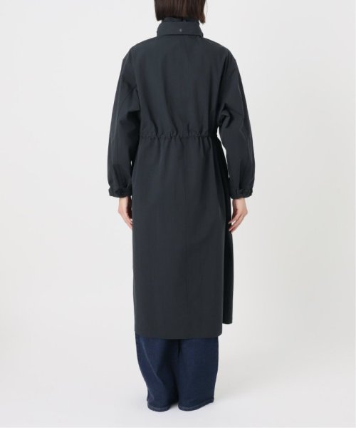 コットンナイロンタッサーオーバーコート ネイビー イエロー