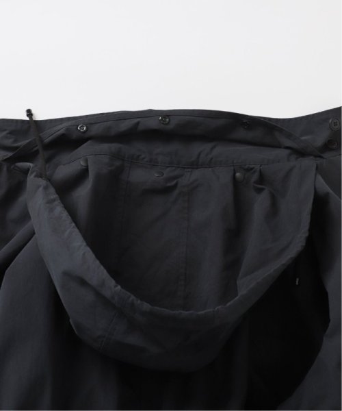 コットンナイロンタッサーオーバーコート ネイビー イエロー