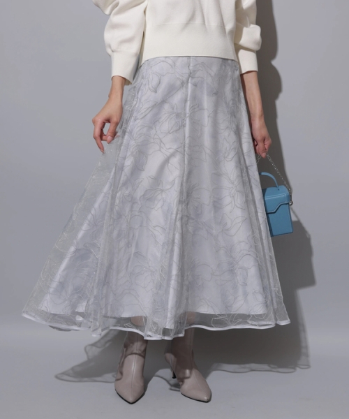 ジャスグリッティー キラキラ 刺繍 マーメイド スカート