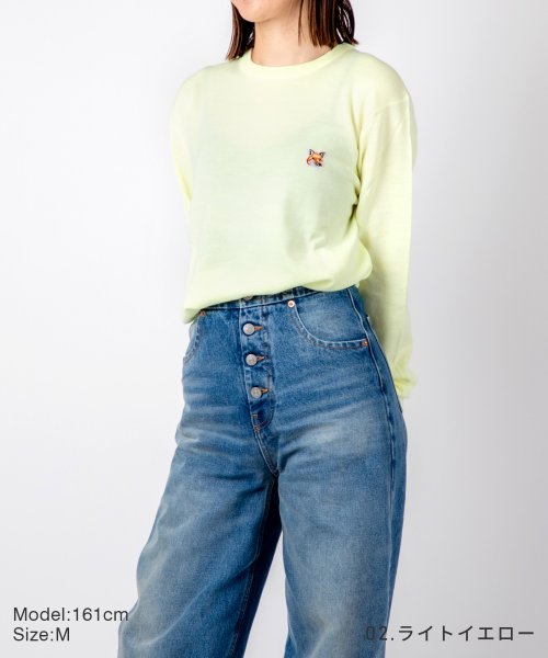 MAISON KITSUNE(メゾンキツネ)/メゾンキツネ MAISON KITSUNE IU00504KT1036 ニット メンズ レディース トップス 長袖 フォックスヘッド パッチ レギュラー Rネッ/img07