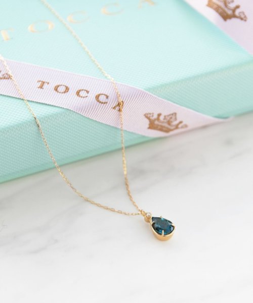 TOCCA(TOCCA)/【WEB＆数量限定】PIECE OF FLOWER NECKLACE K18 ロンドンブルートパーズ ダイヤモンド ネックレス/img02